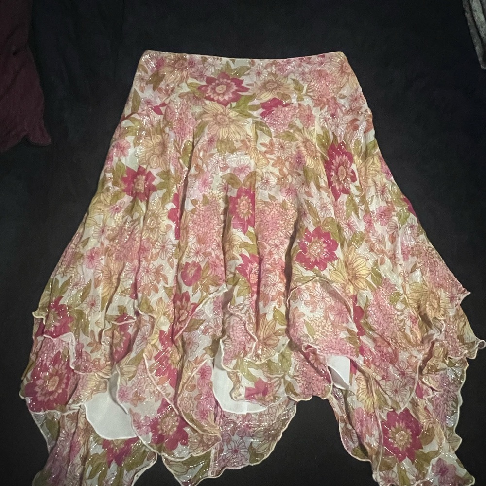 Flowy flower skirt